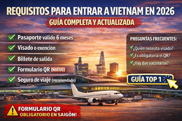 requisitos para entrar en vietnam